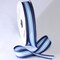 The Ribbon People Navy Blue and White Striped Woven Grosgrain Craft Ribbon 1.25" x 55 Yards